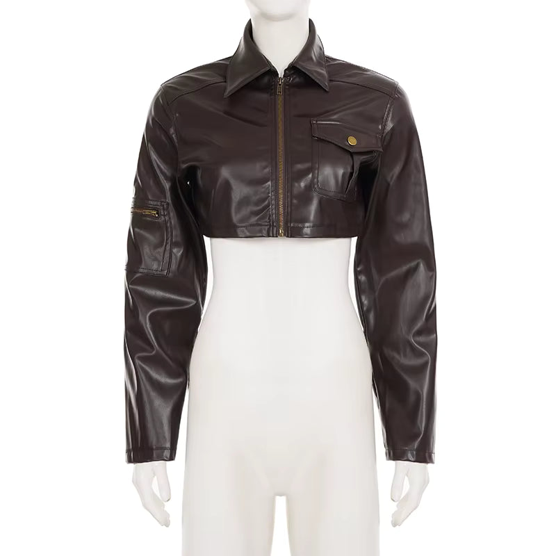 Espresso Edge Crop Jacket