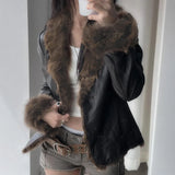Darkwood Fur Trim Jacket