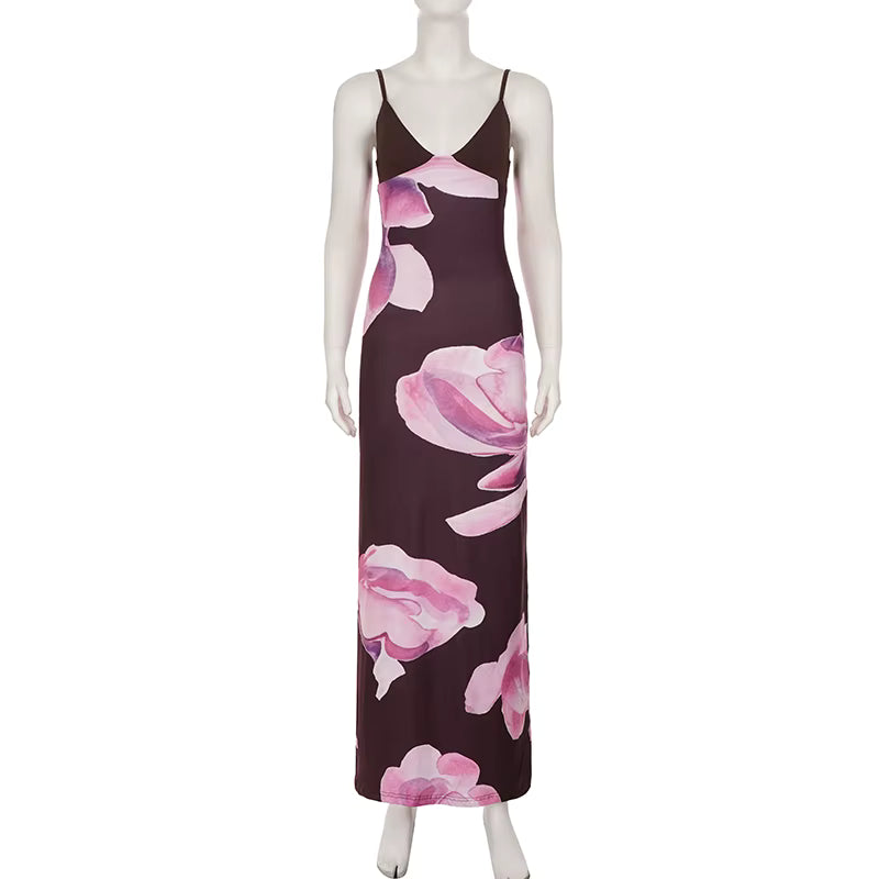 Midnight Bloom Maxi Dress