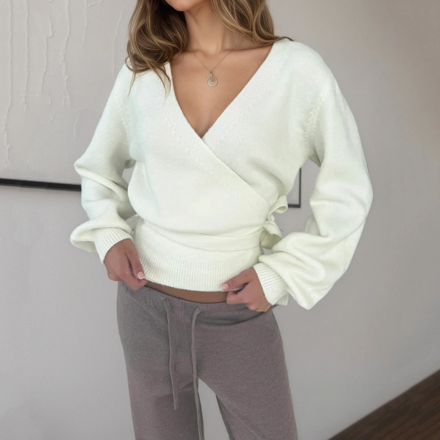 Soft Focus Wrap Sweater