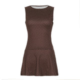 Soho After Dark Polka Dot  Mini Dress