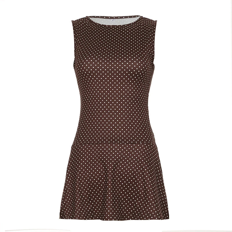 Soho After Dark Polka Dot  Mini Dress