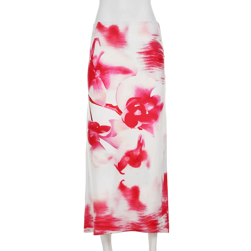 Hibiscus Heat Maxi Skirt