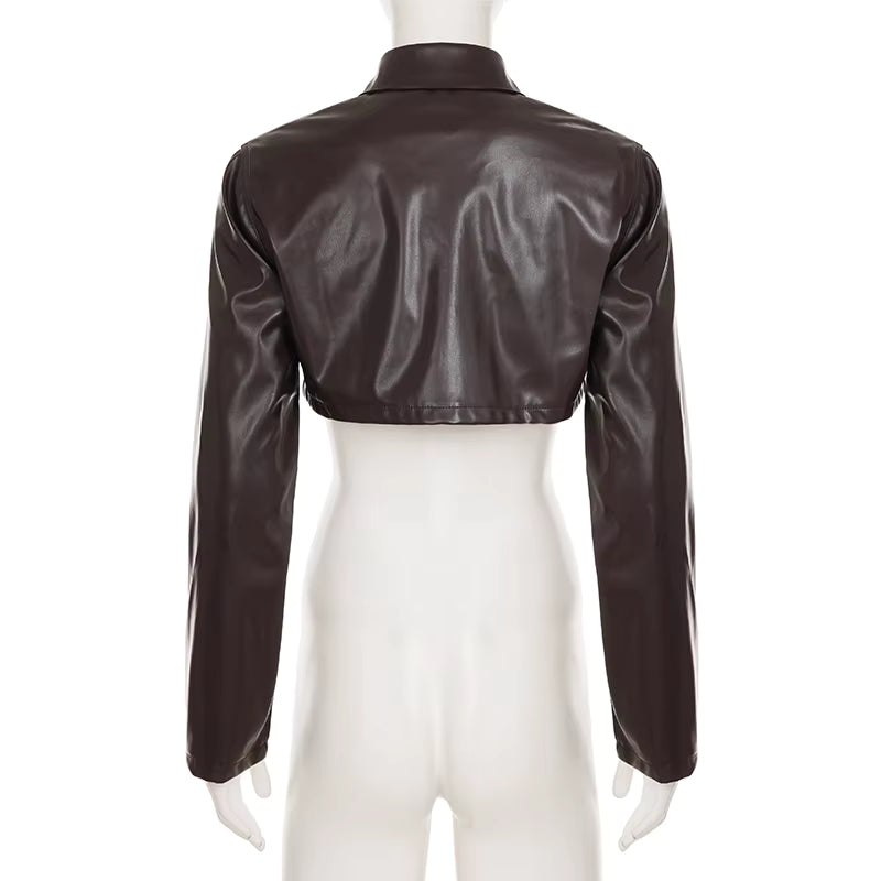 Espresso Edge Crop Jacket