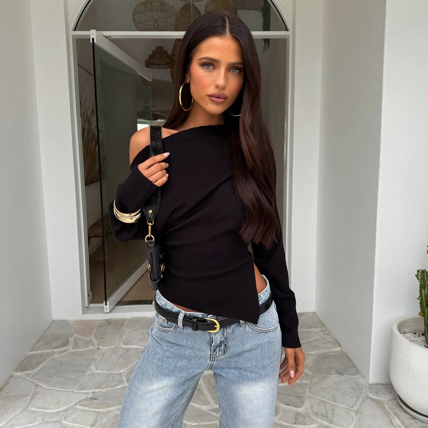 Off Duty Asymmetrical Muse Top