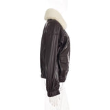 Café Cloud Shearling Bomber Jacket