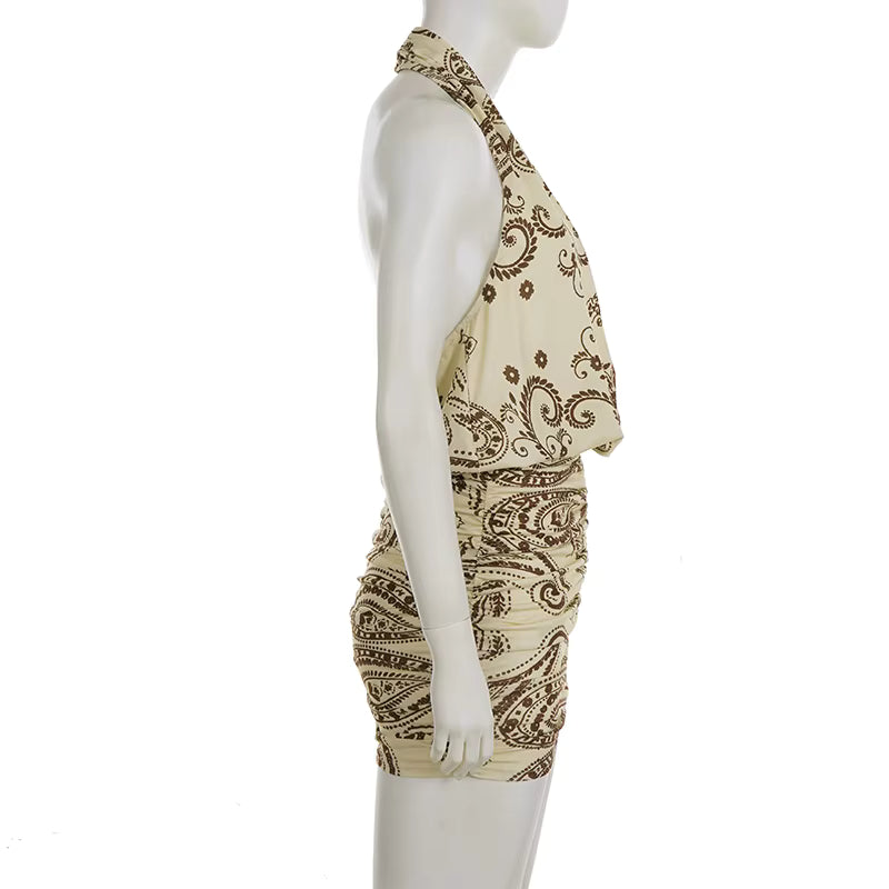 Vanilla Paisley Mini Dress