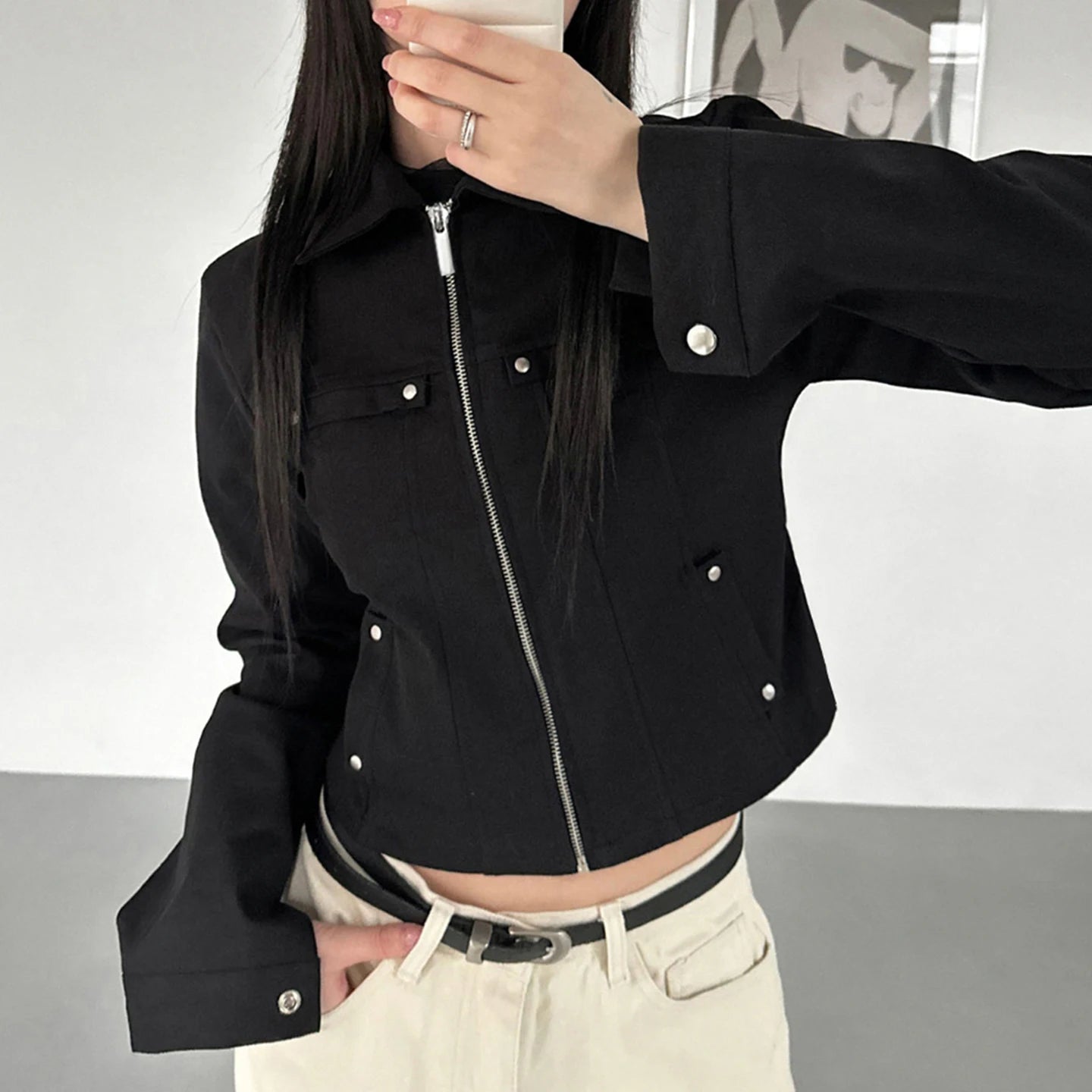 Midnight Hardware Zip Jacket