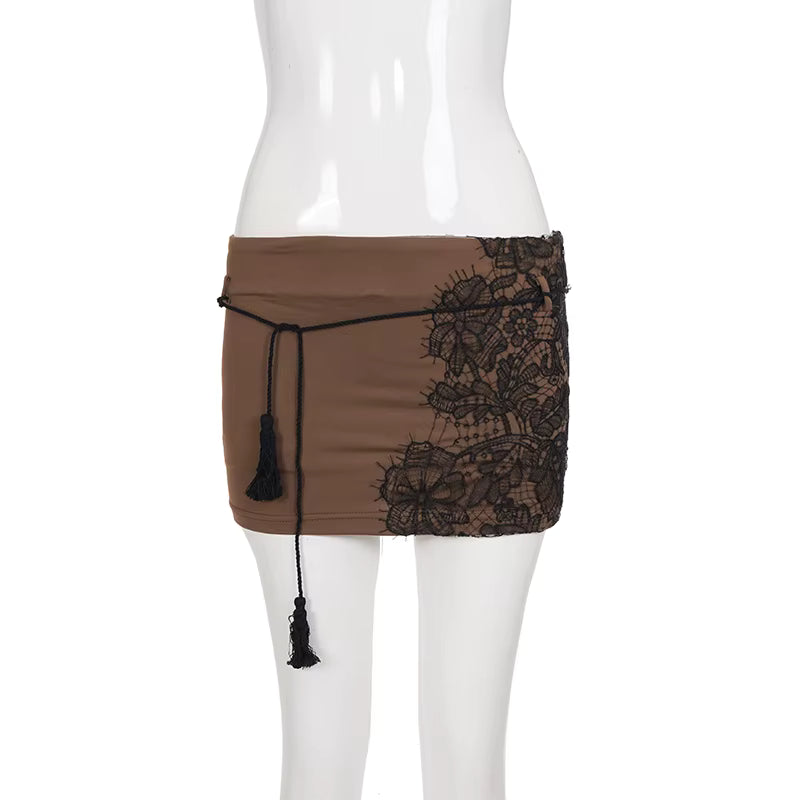 Midnight Mocha Lace Set