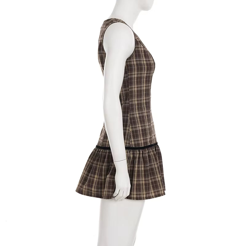 Kensington Plaid Midi Dress