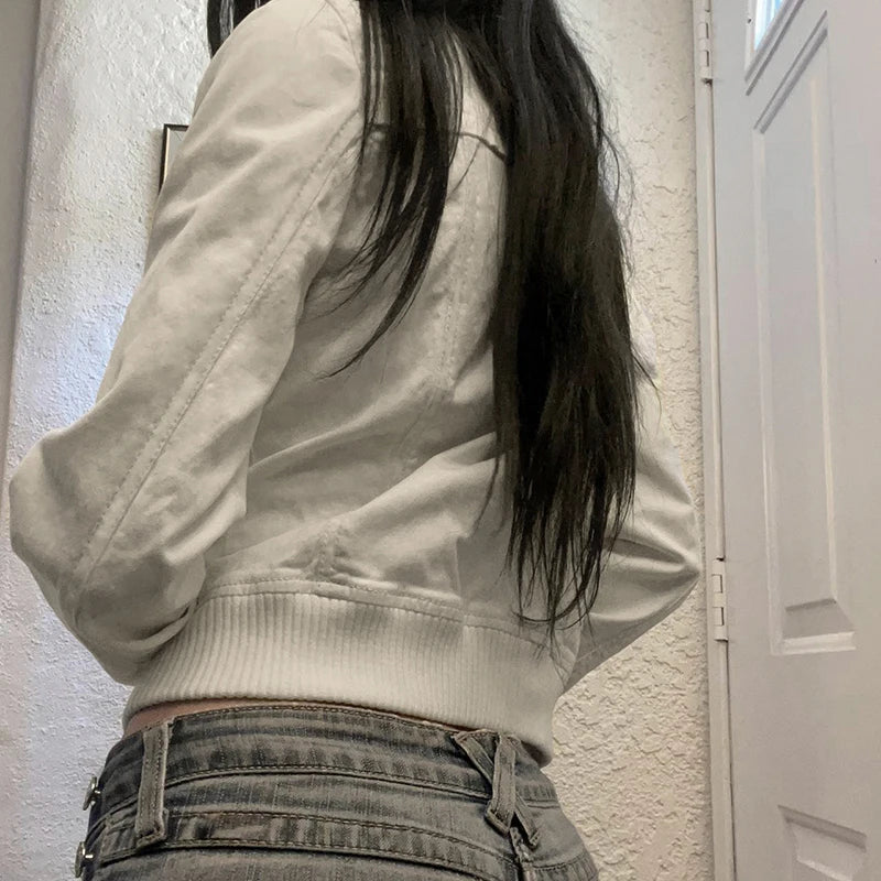 Ivory Rush Zip Jacket