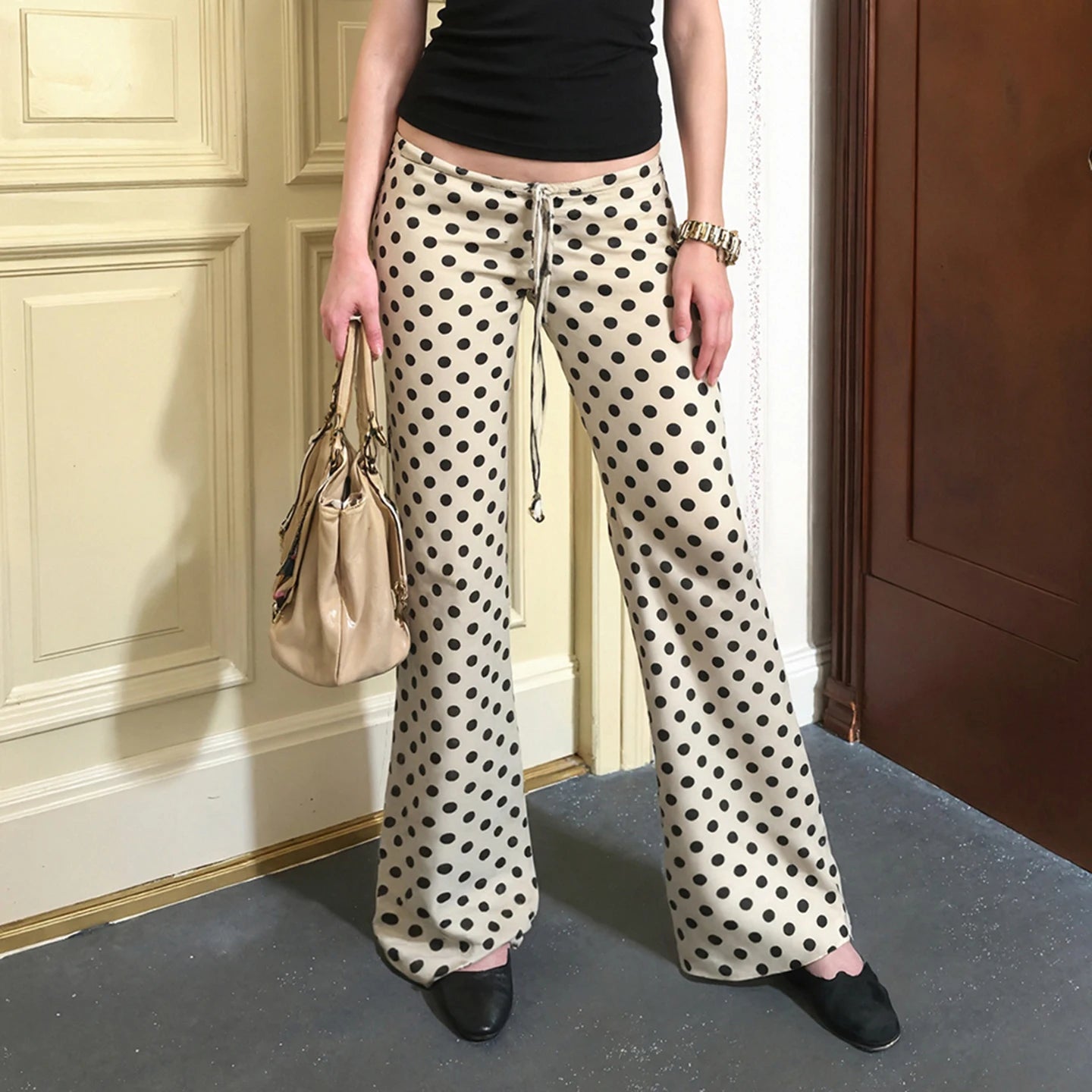 Paris Dot Flare Pants