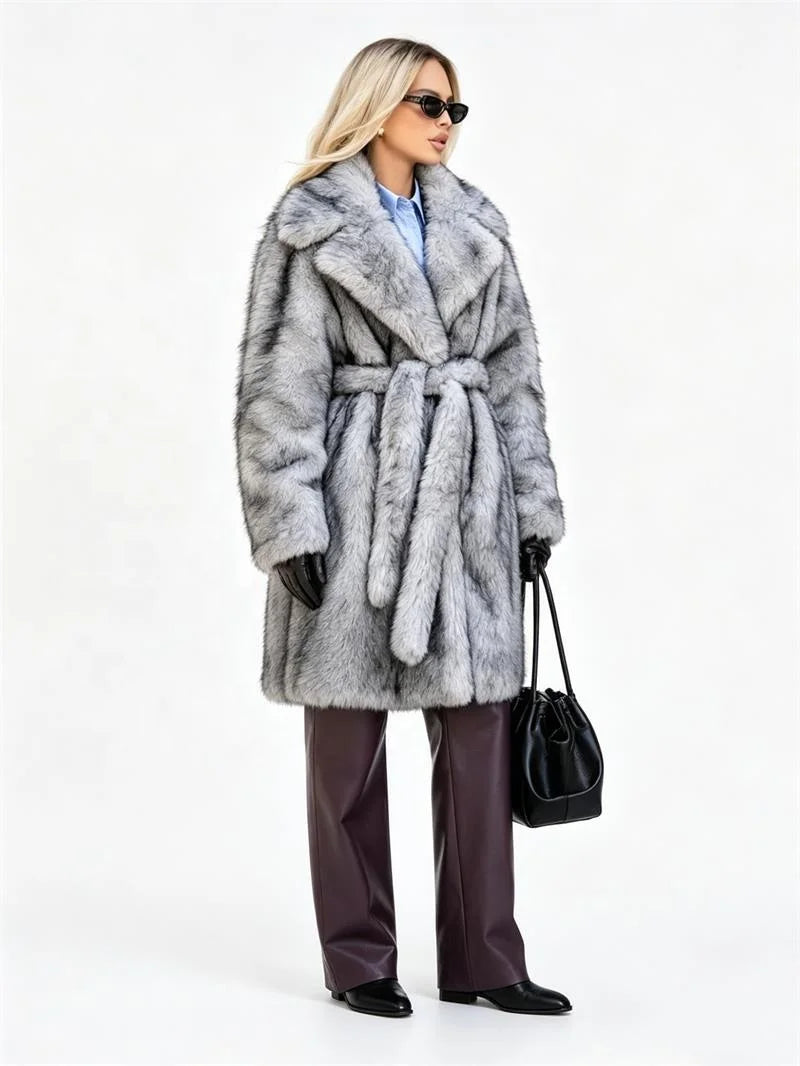 Silver Lining Heiress Faux Fur Coat
