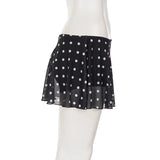 Dot After Dark Mini Skirt