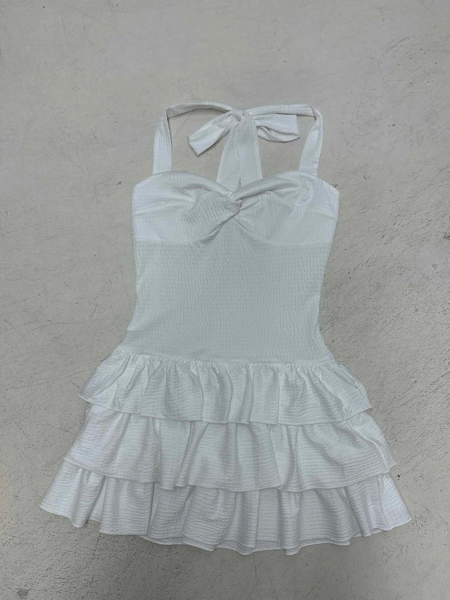 Sweetheart Ruffle Mini Dress