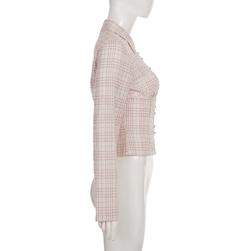 Riviera Plaid Corset Shirt