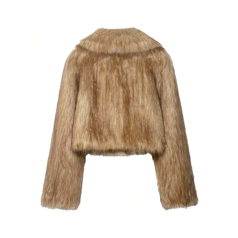 Golden Hour Faux Fur Jacket