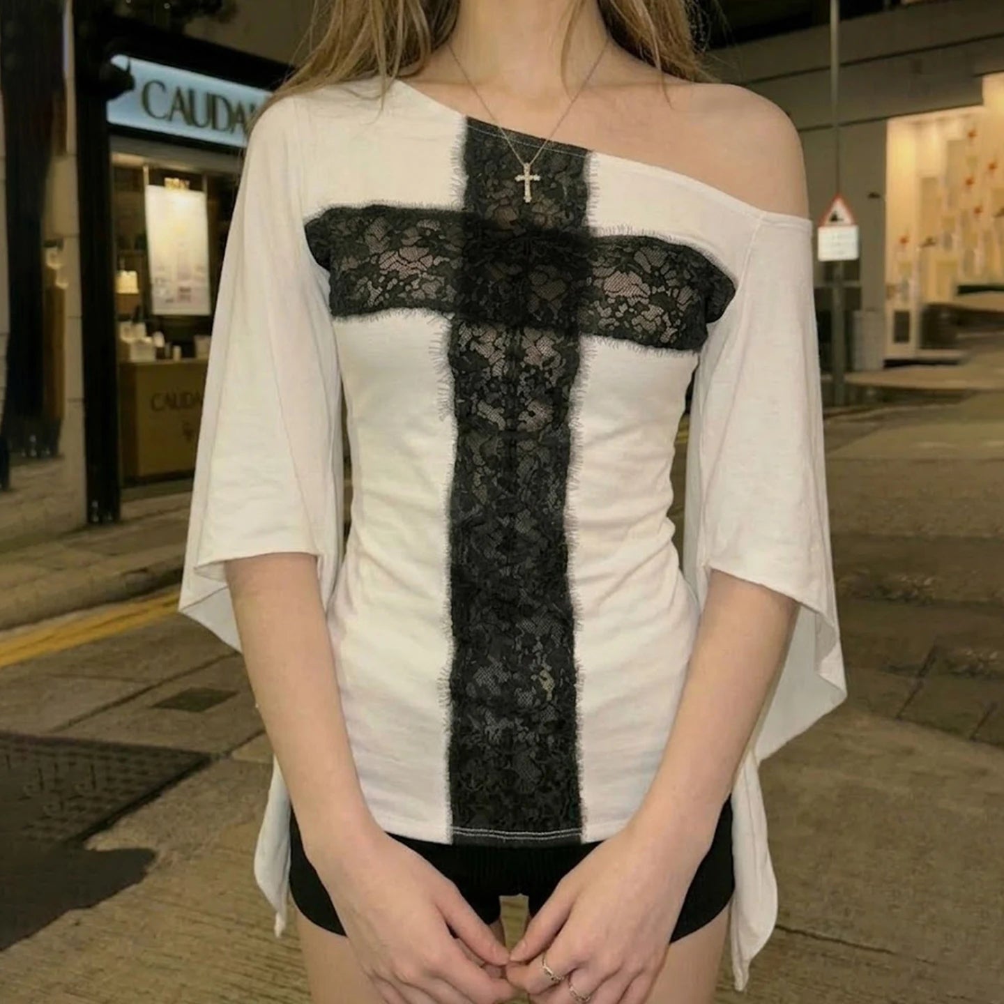 Midnight Chapel Lace Top