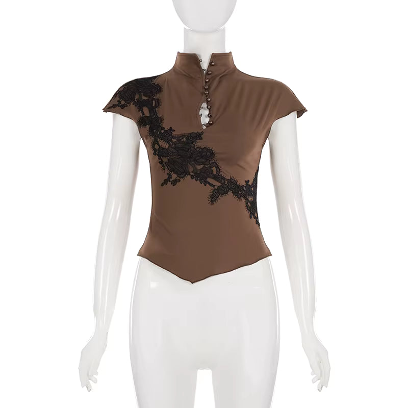 Midnight Mocha Lace Set