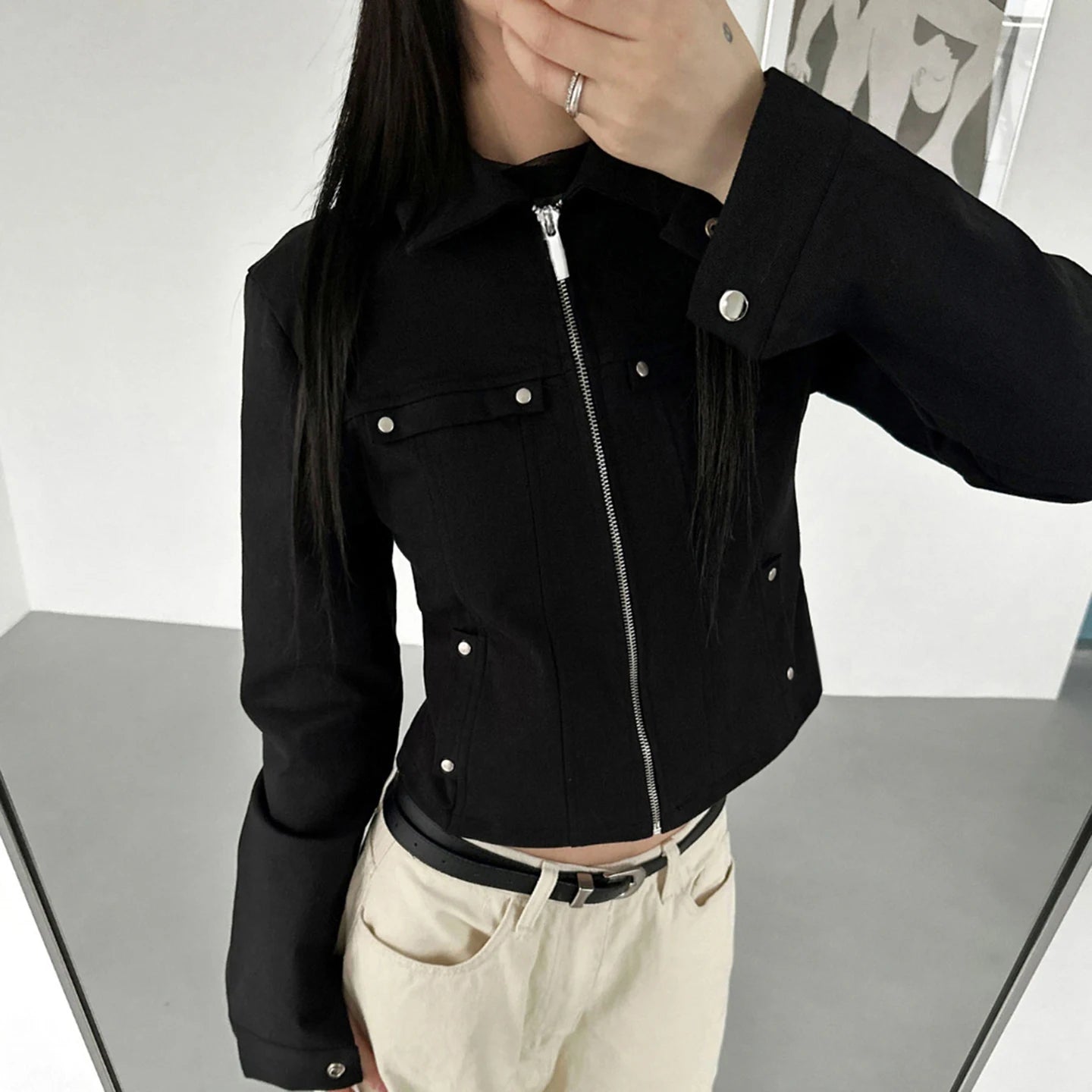 Midnight Hardware Zip Jacket