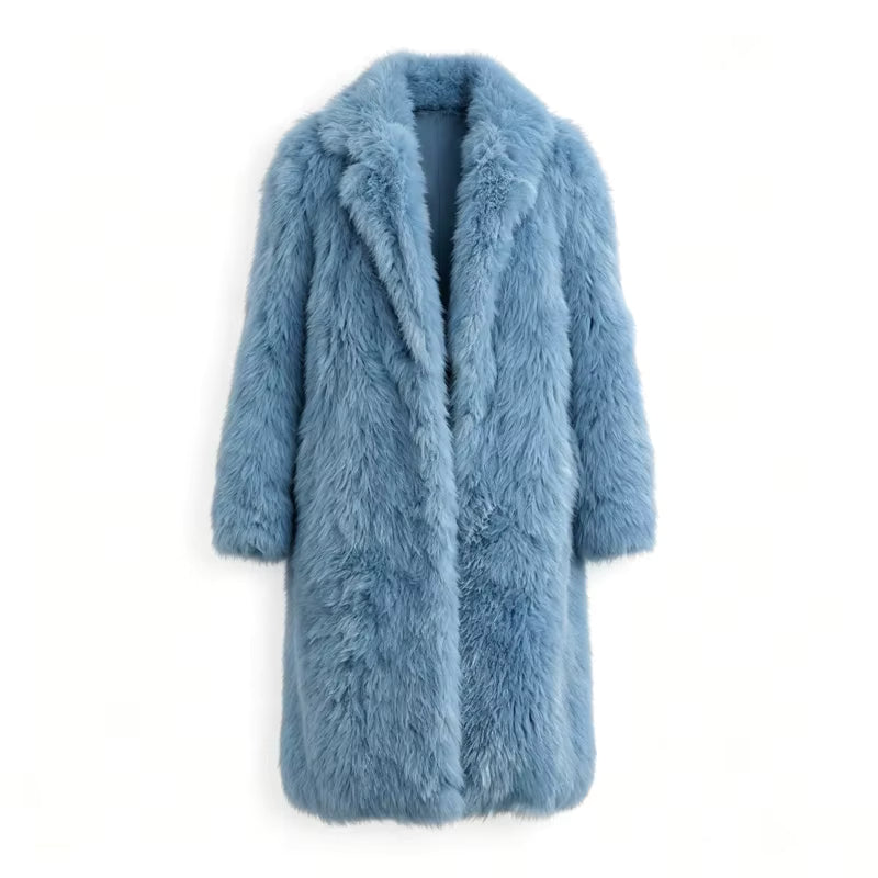 Main Character Energy Faux Fur Coat