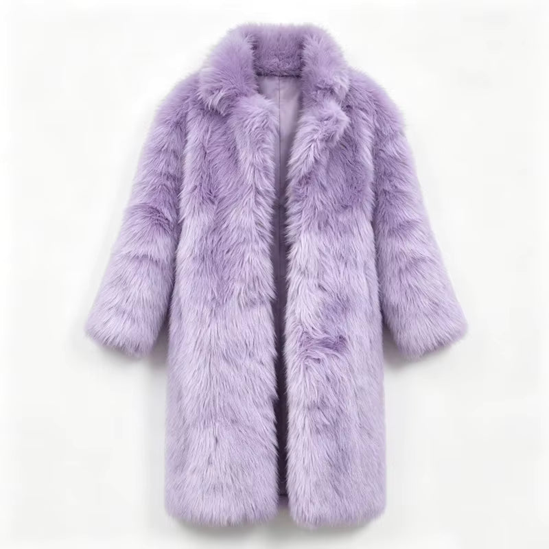Main Character Energy Faux Fur Coat