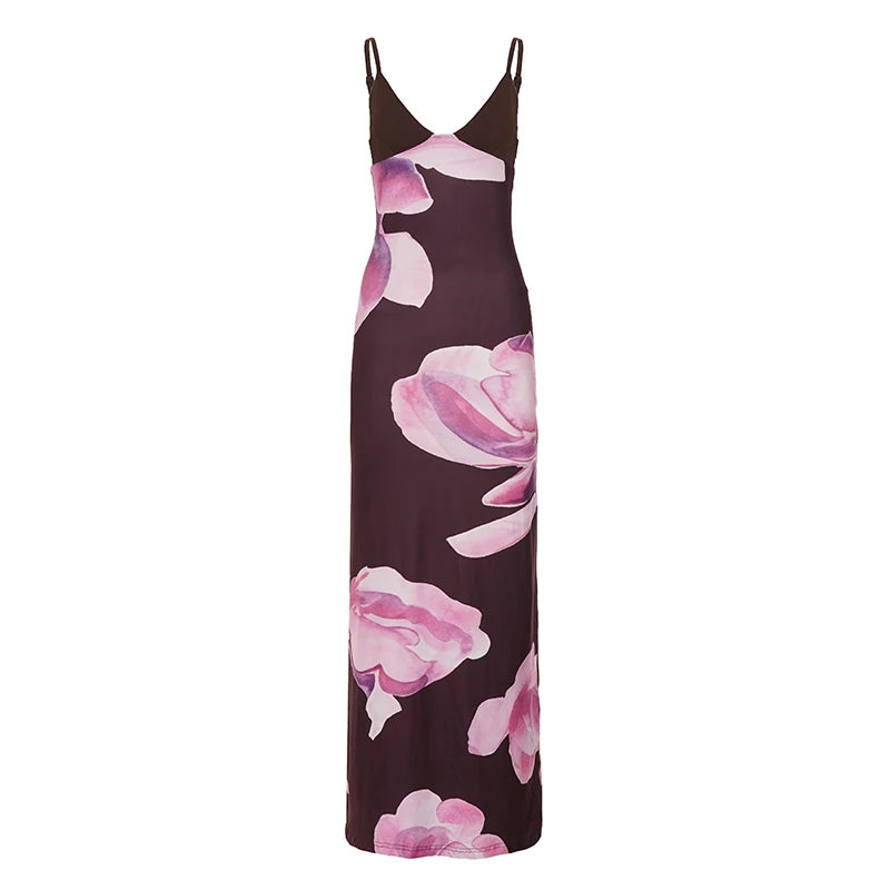 Midnight Bloom Maxi Dress