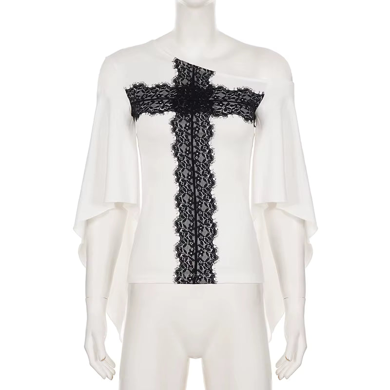 Midnight Chapel Lace Top