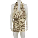 Vanilla Paisley Mini Dress