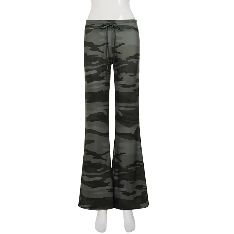 Off Duty Camo Flare Pants