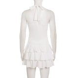 Sweetheart Ruffle Mini Dress