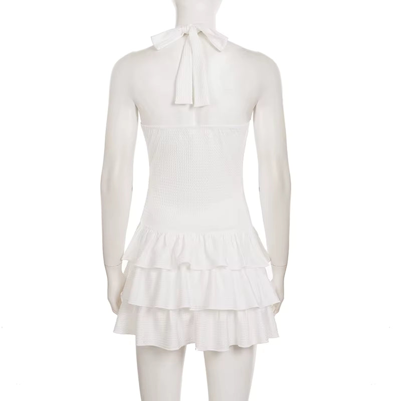 Sweetheart Ruffle Mini Dress