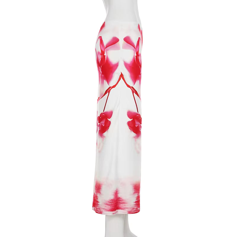 Hibiscus Heat Maxi Skirt