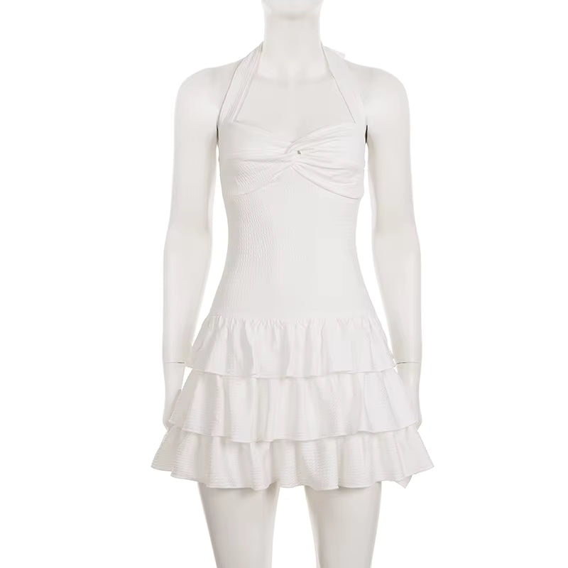 Sweetheart Ruffle Mini Dress