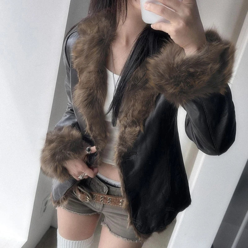 Darkwood Fur Trim Jacket