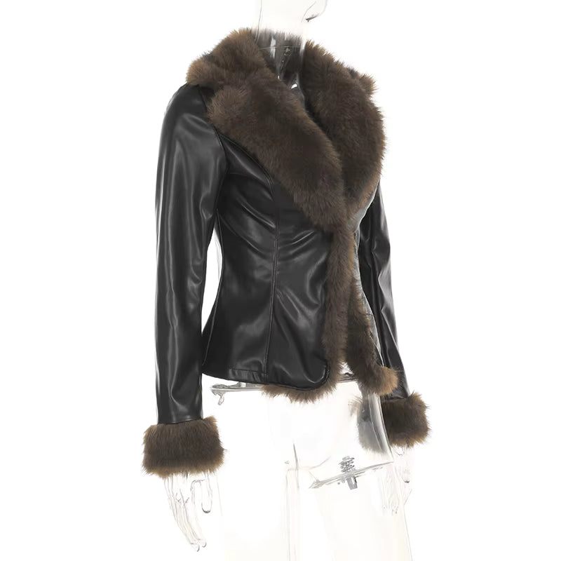 Darkwood Fur Trim Jacket