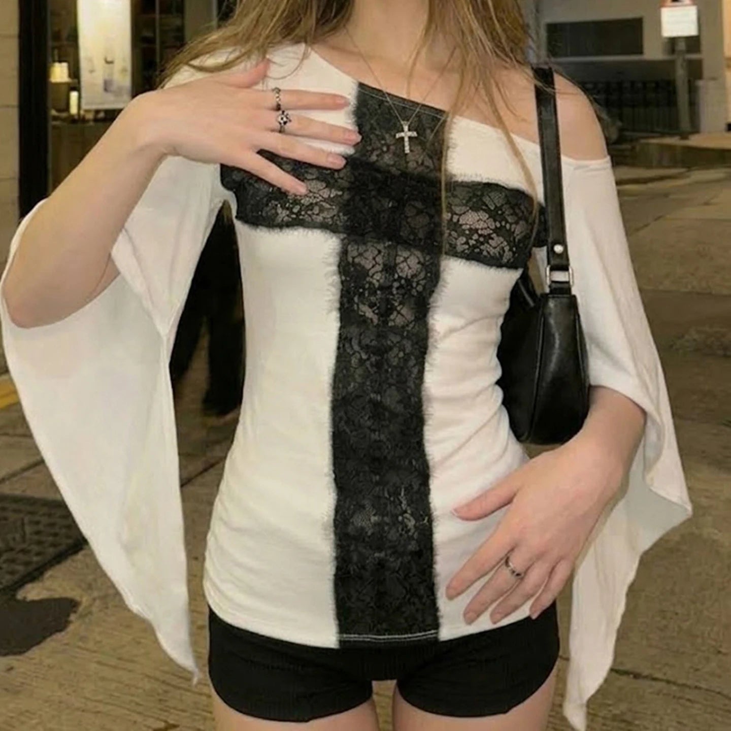 Midnight Chapel Lace Top