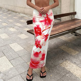 Hibiscus Heat Maxi Skirt