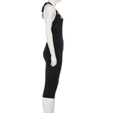 Raven Eyelet Capri Jumpsuit