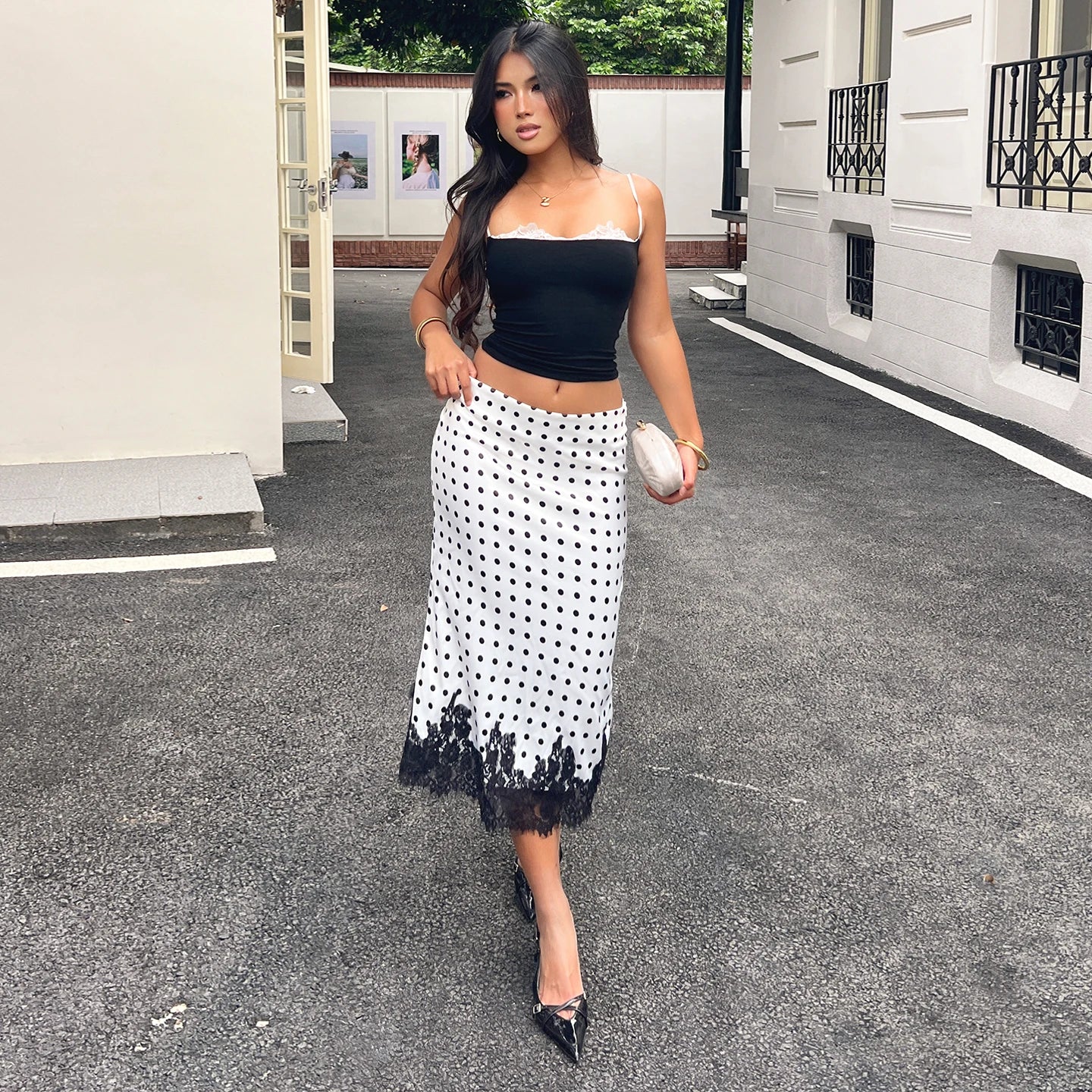 Belle Époque Lace Midi Skirt
