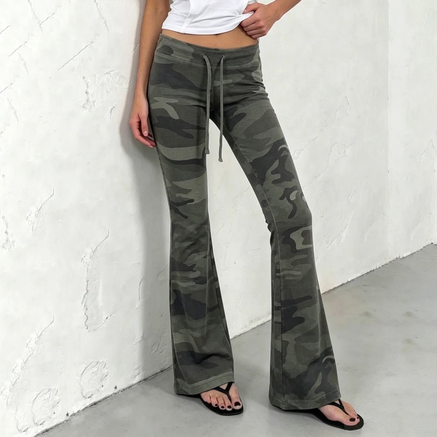 Off Duty Camo Flare Pants