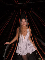 Champagne & Polka Dots Dress