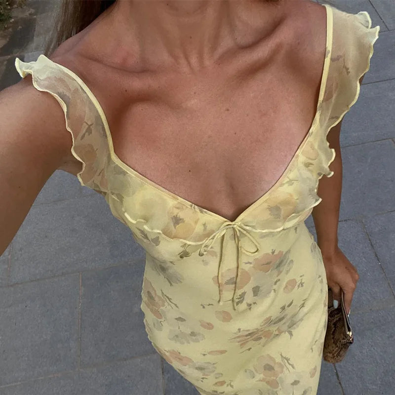 Limoncello Kiss Maxi Dress