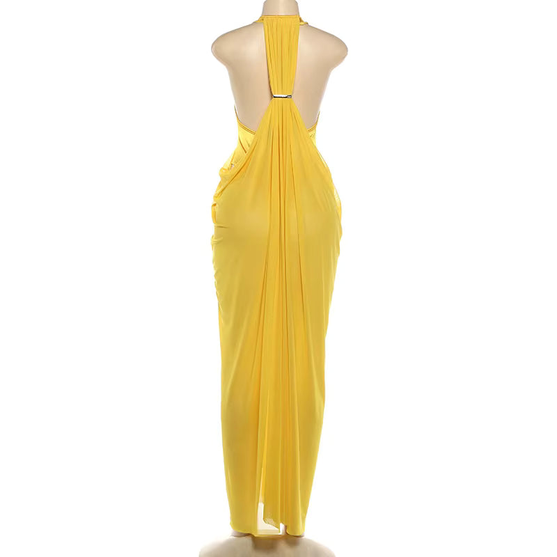 Solara Drape Maxi Dress