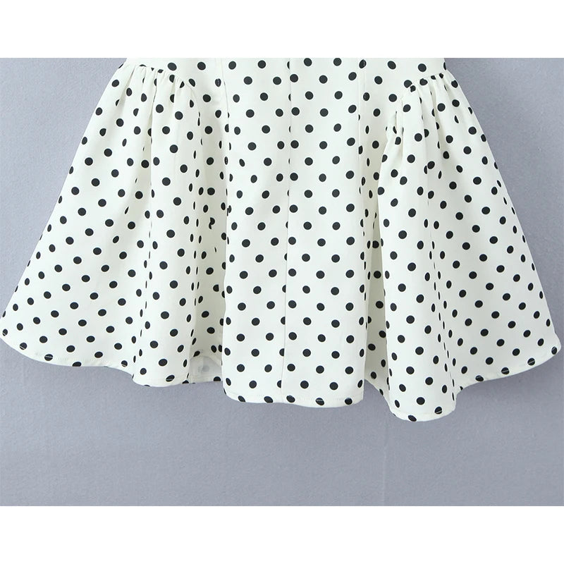 Champagne & Polka Dots Dress