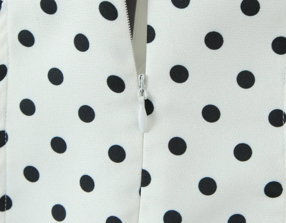 Champagne & Polka Dots Dress