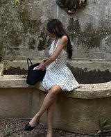 Champagne & Polka Dots Dress