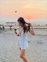 Champagne & Polka Dots Dress
