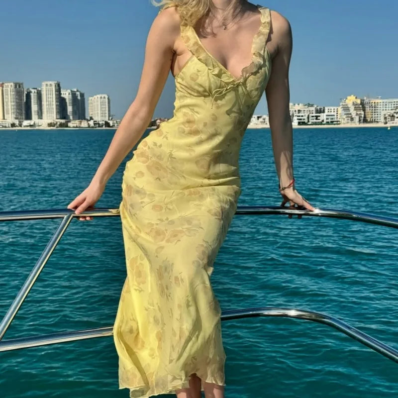 Limoncello Kiss Maxi Dress