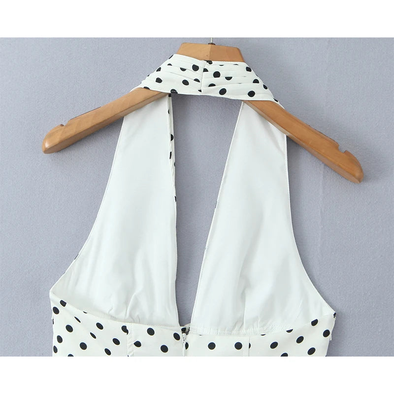 Champagne & Polka Dots Dress